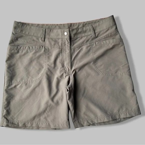 Mec Mountain  Equipment Co-op Relaxed Fit High Rise Brown Shorts - Picture 1 of 13